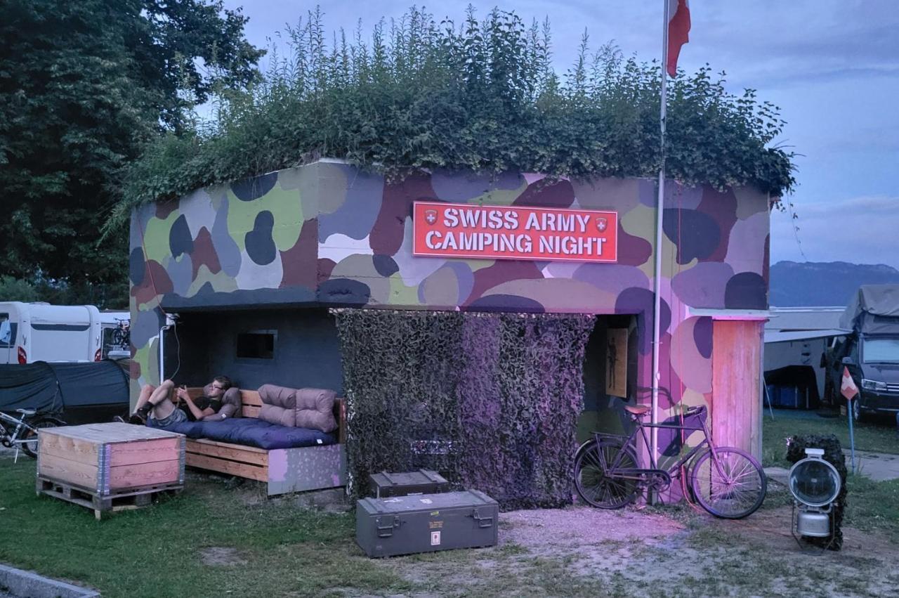 Swiss Army Camping Night / Militaerbunker St. Margrethen Bagian luar foto